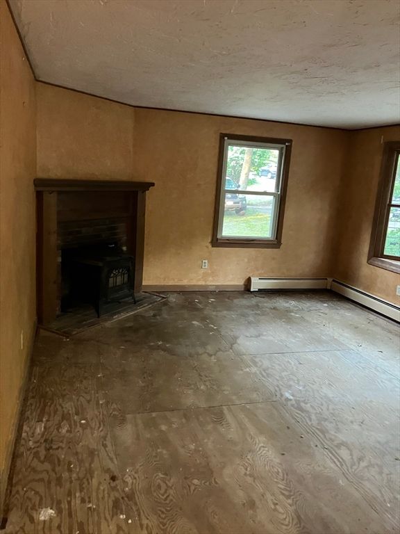 Empty room, Fireplace, Interior