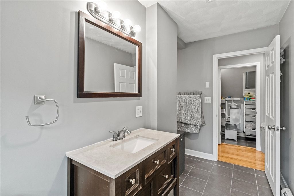 Bathroom, Dual Sink Vanities, Interior, Wood Texture Flooring