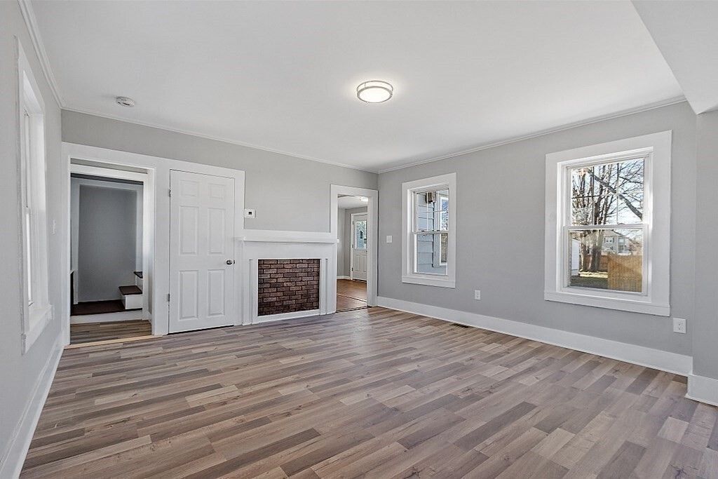 Empty room, Interior, Wood Texture Flooring