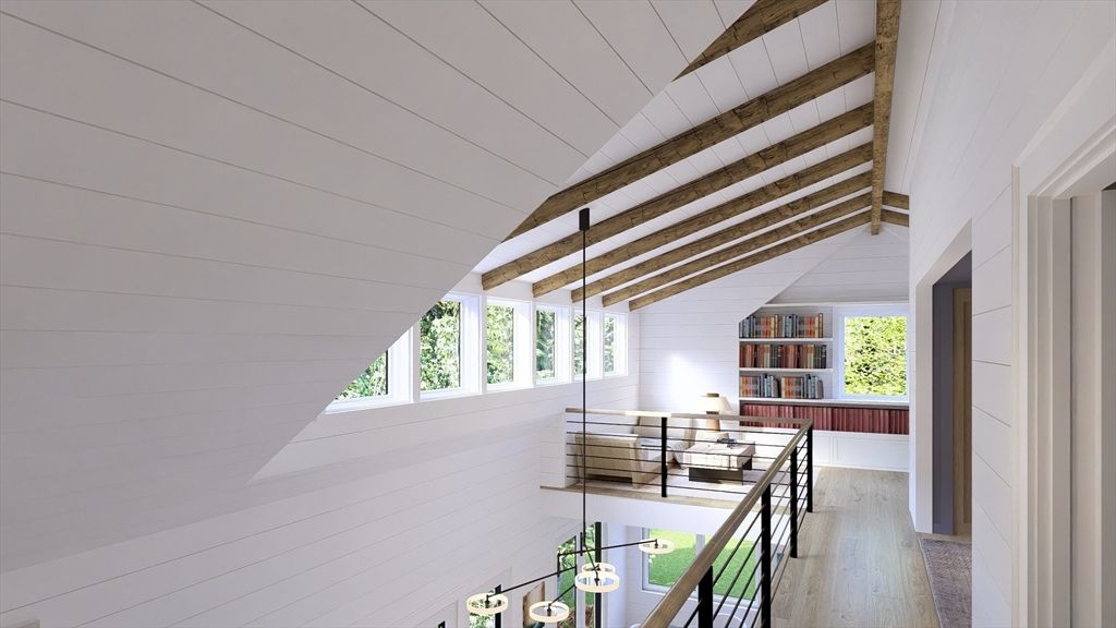 Home Office, Interior, Wooden Beams, Wood Texture Flooring