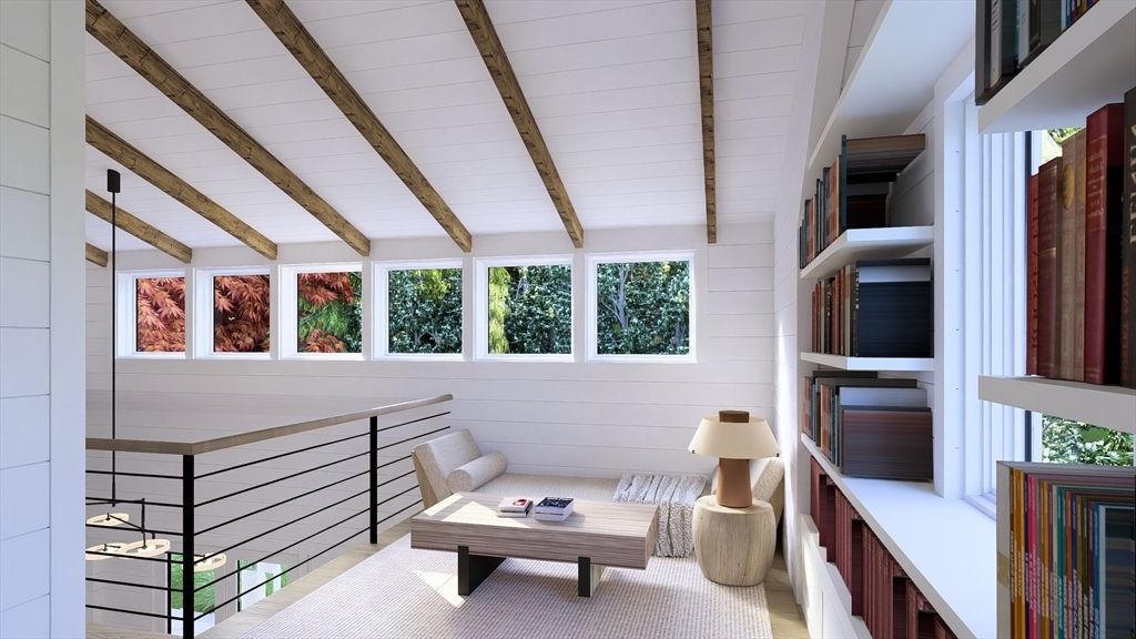 Interior, Living room, Wooden Beams