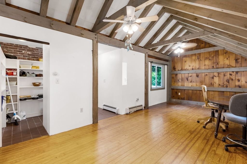 Home Office, Interior, Wooden Beams, Wooden Ceilings, Wood Texture Flooring, Wooden Walls