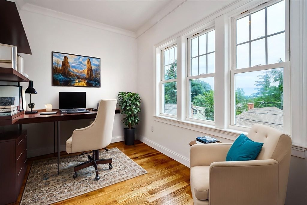 Home Office, Interior, Wood Texture Flooring