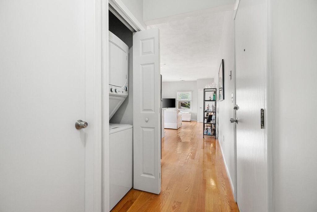 Interior, Washer, Wood Texture Flooring