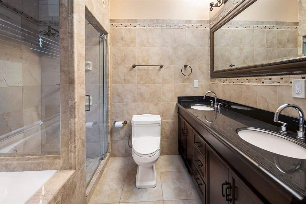 Bathroom, Dual Sink Vanities, Glass Shower, Interior
