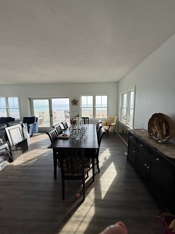 Dining room, Interior, Water, Wood Texture Flooring