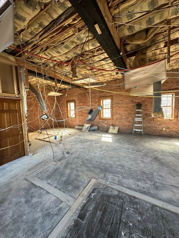 Interior, Stone Walls, Wooden Beams
