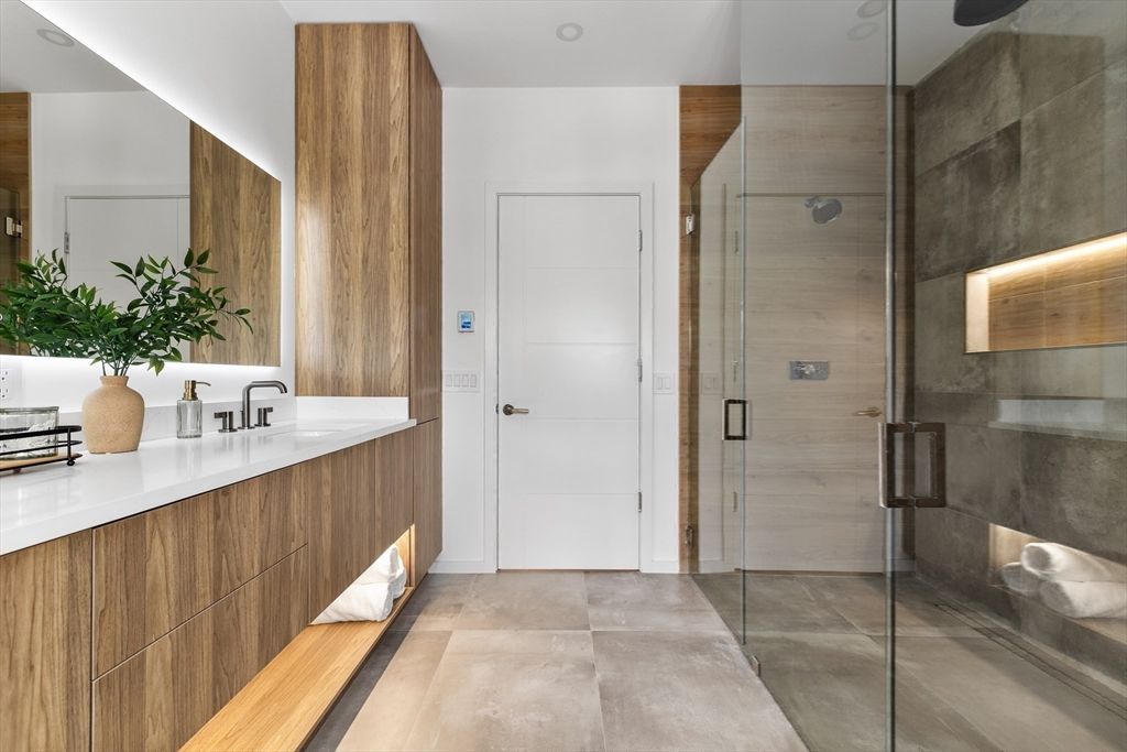 Bathroom, Glass Shower, Interior