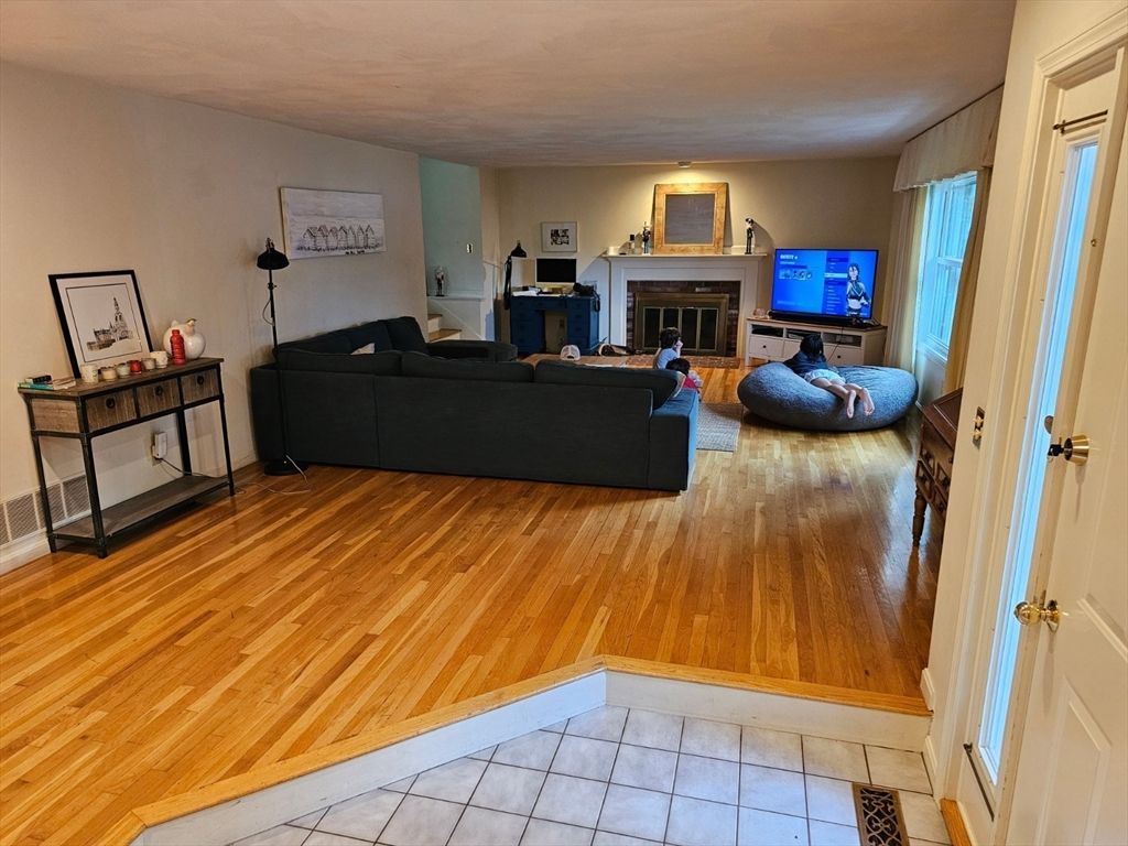 Fireplace, Interior, Living room, Wood Texture Flooring