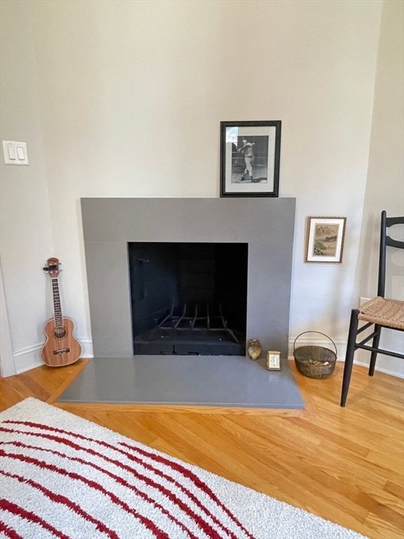 Fireplace, Interior, Wood Texture Flooring