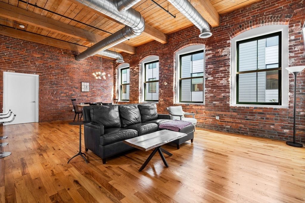 Interior, Living room, Pendant Lights, Stone Walls, Wooden Beams, Wooden Ceilings, Wood Texture Flooring