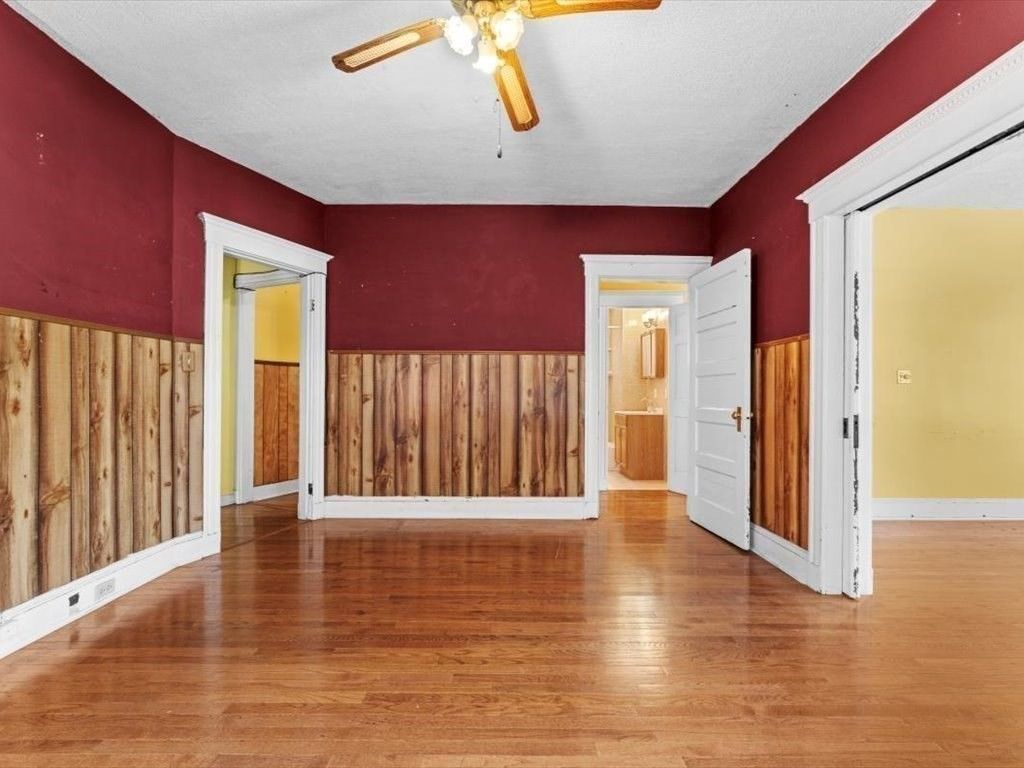 Empty room, Interior, Wood Texture Flooring, Wooden Walls