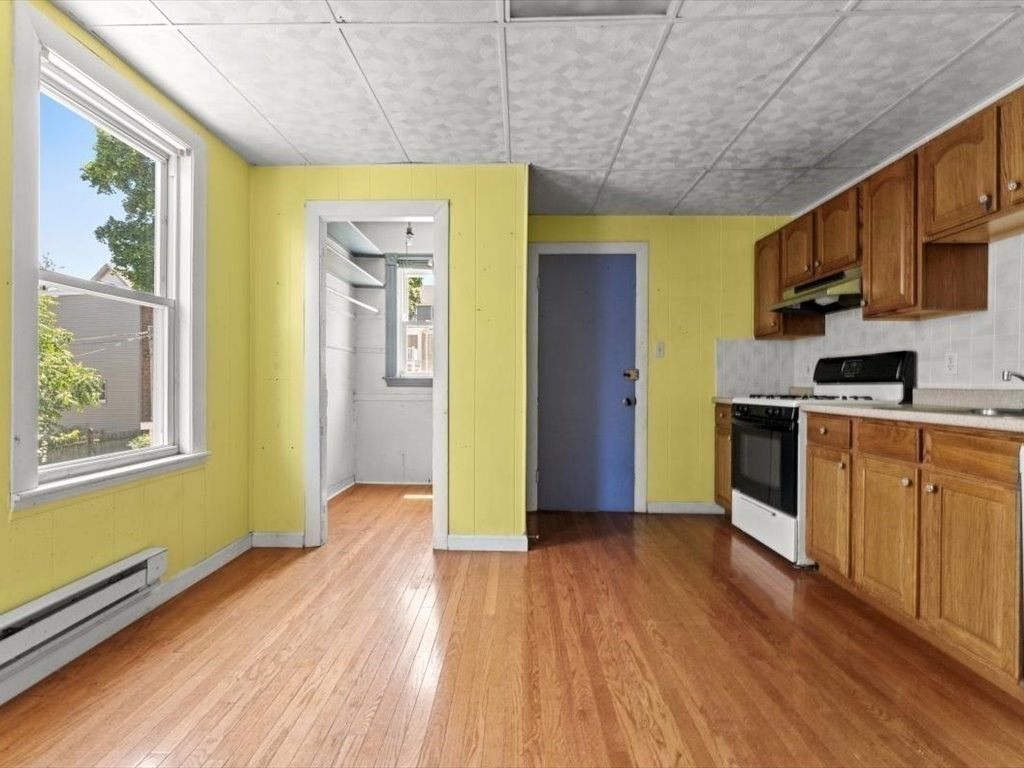 Interior, Kitchen, Wood Texture Flooring