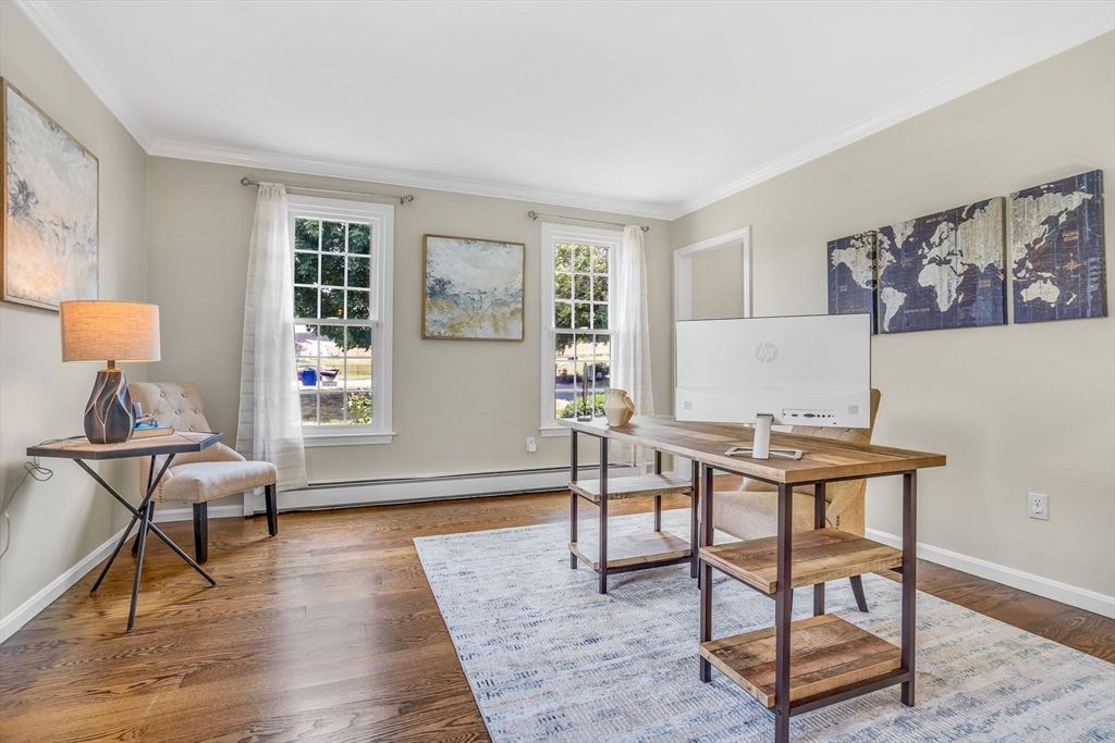 Home Office, Interior, Wood Texture Flooring