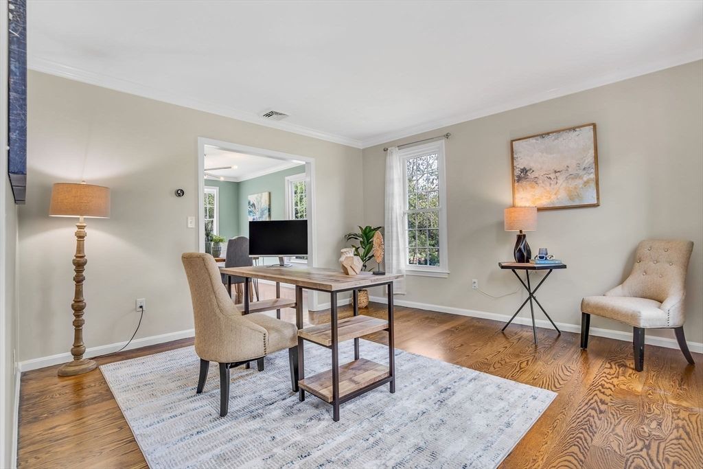 Home Office, Interior, Wood Texture Flooring