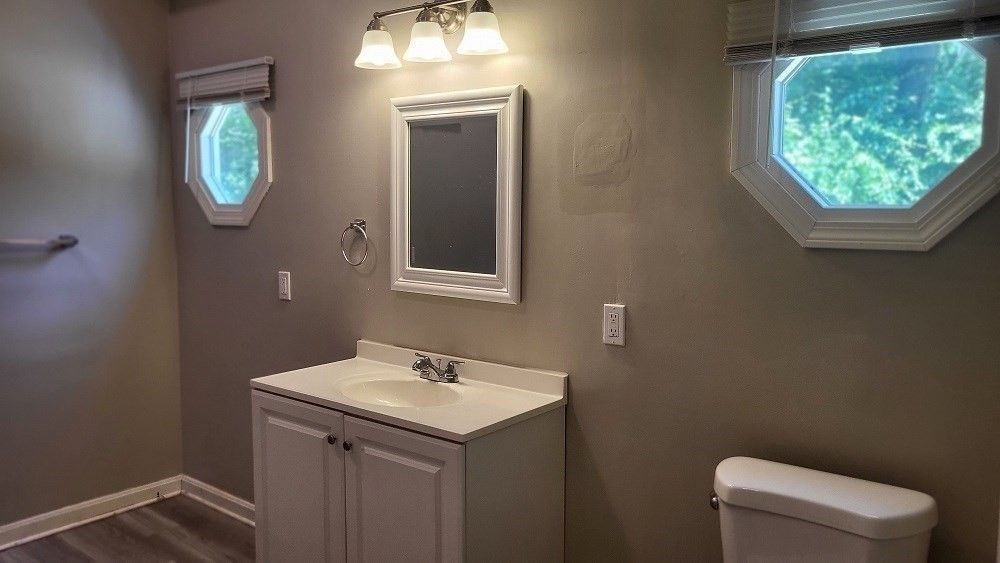Bathroom, Interior, Wood Texture Flooring