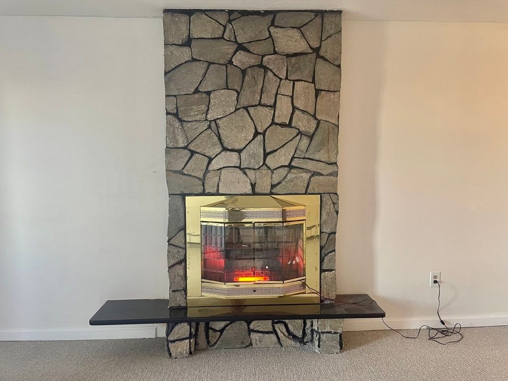 Fireplace, Interior, Stone Walls