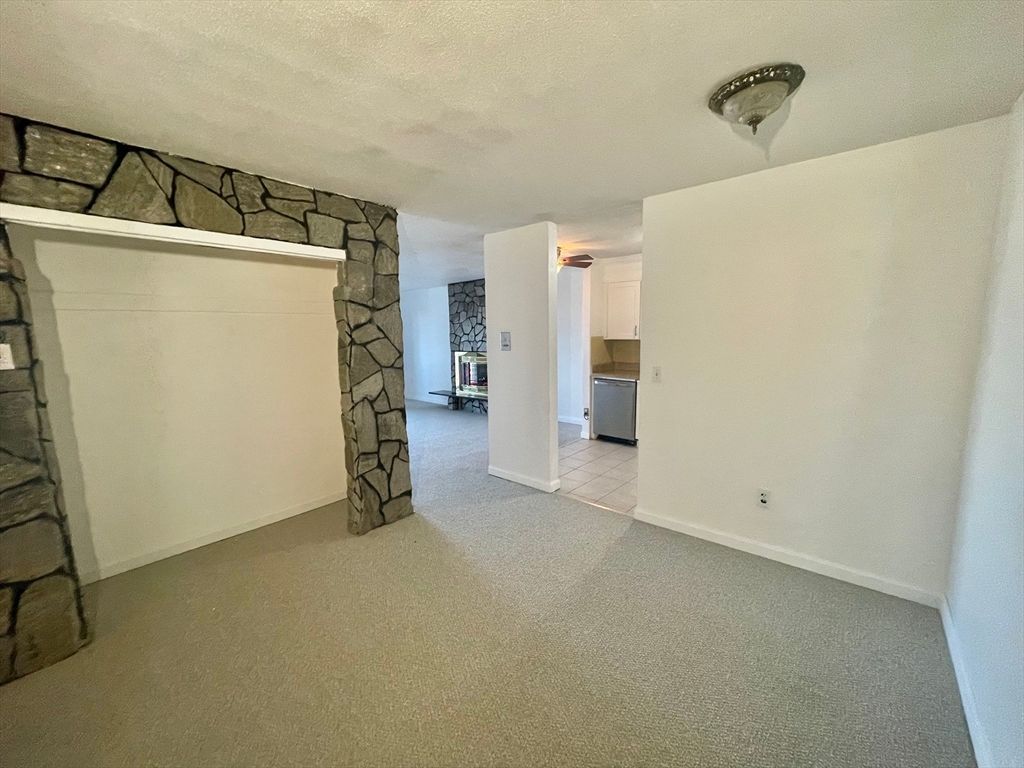 Empty room, Fireplace, Interior, Stone Walls