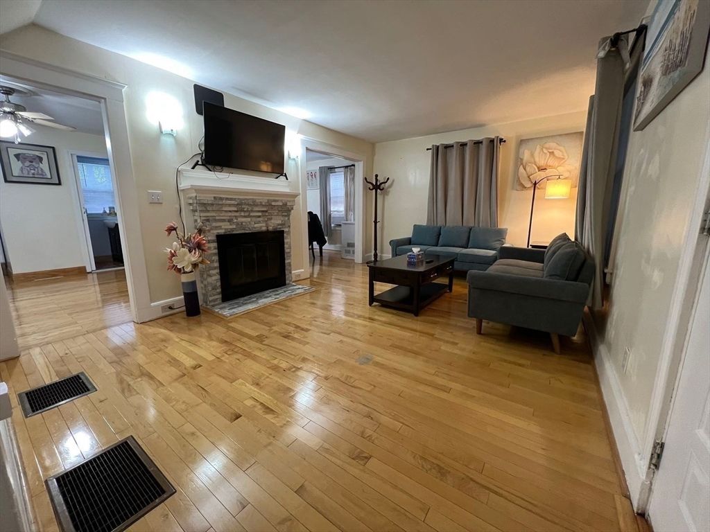Fireplace, Interior, Living room, Wood Texture Flooring