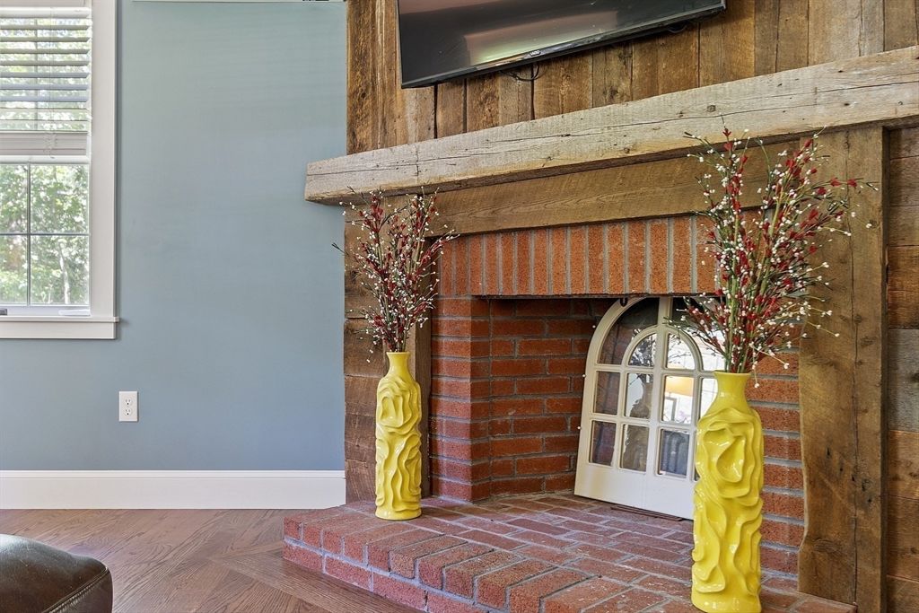Interior, Stone Walls, Wood Texture Flooring