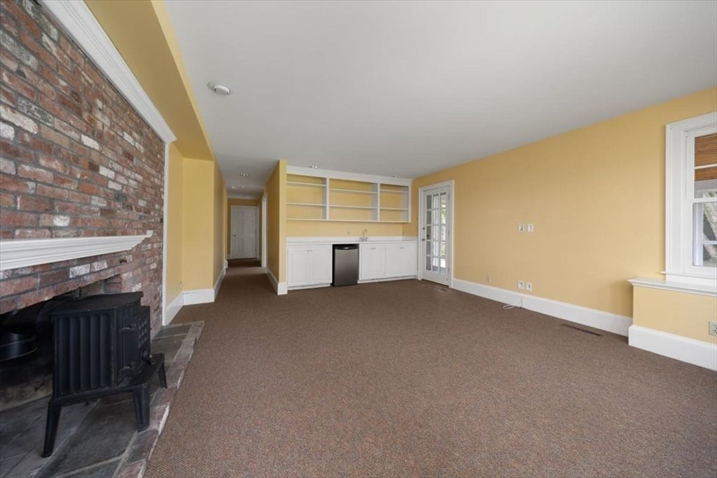 Empty room, Fireplace, Interior, Stone Walls