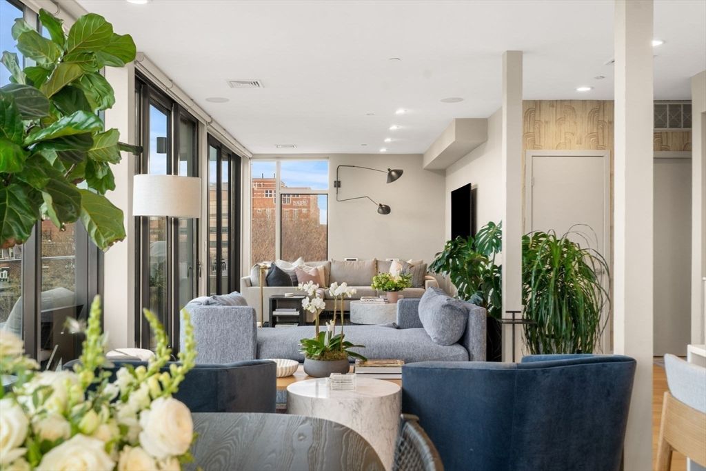 Interior, Living room, Recessed Lighting