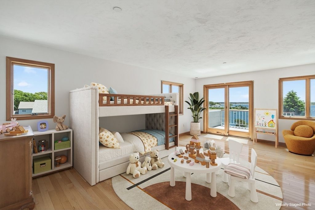 Bedroom, Interior, Water, Wood Texture Flooring