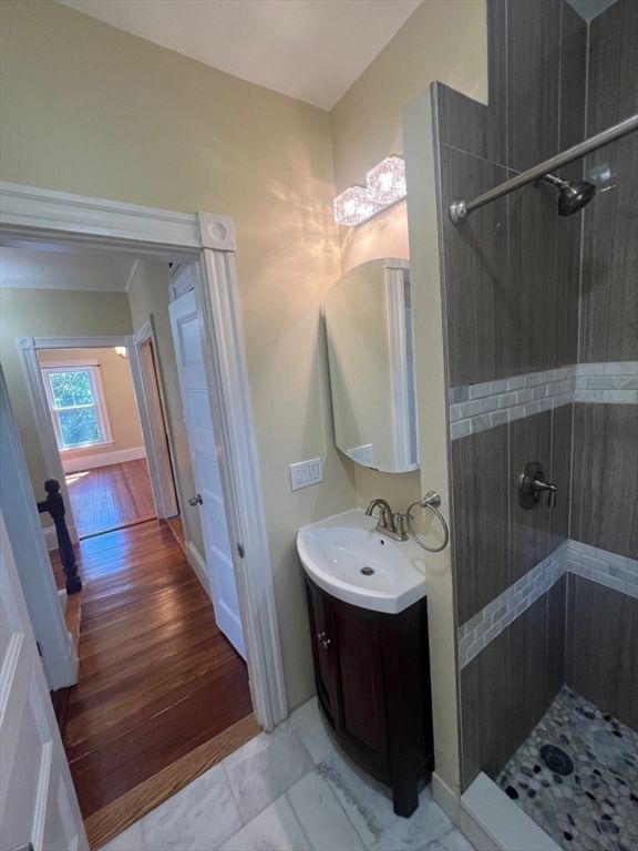 Bathroom, Interior, Marble, Wood Texture Flooring