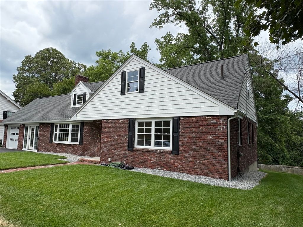 Exterior, Facade, Brick Facade, Cape Cod