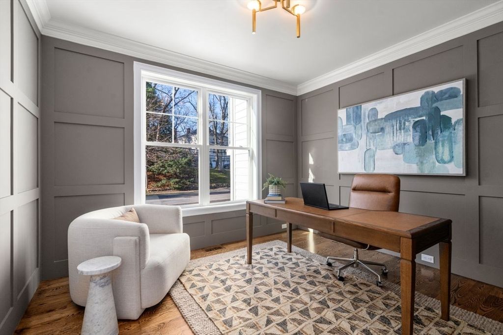 Home Office, Interior, Wood Texture Flooring