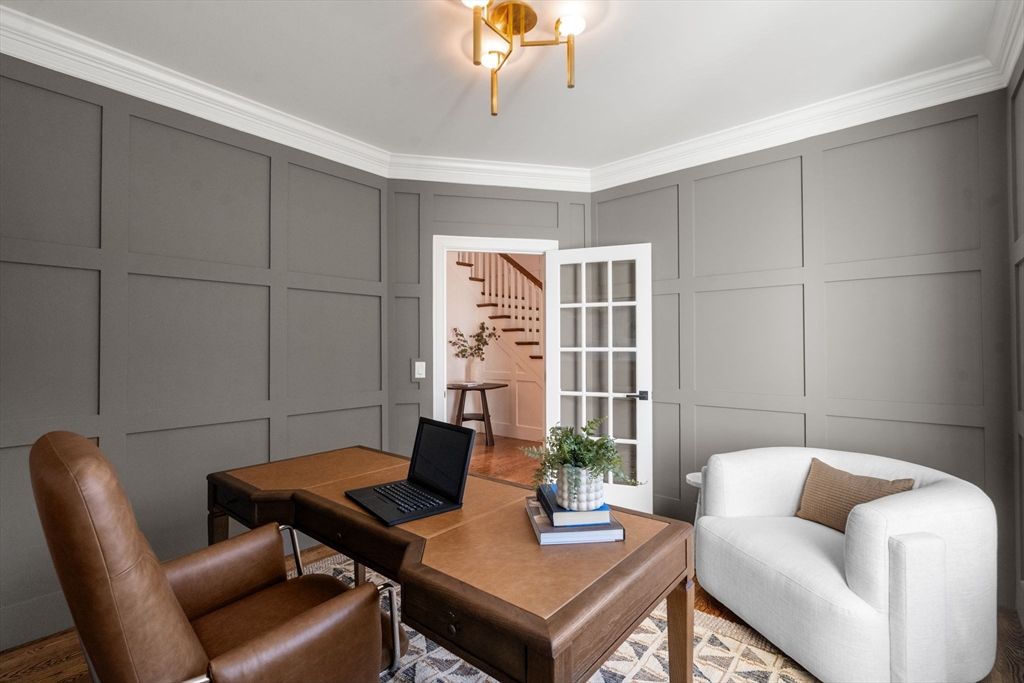 Home Office, Interior, Wood Texture Flooring