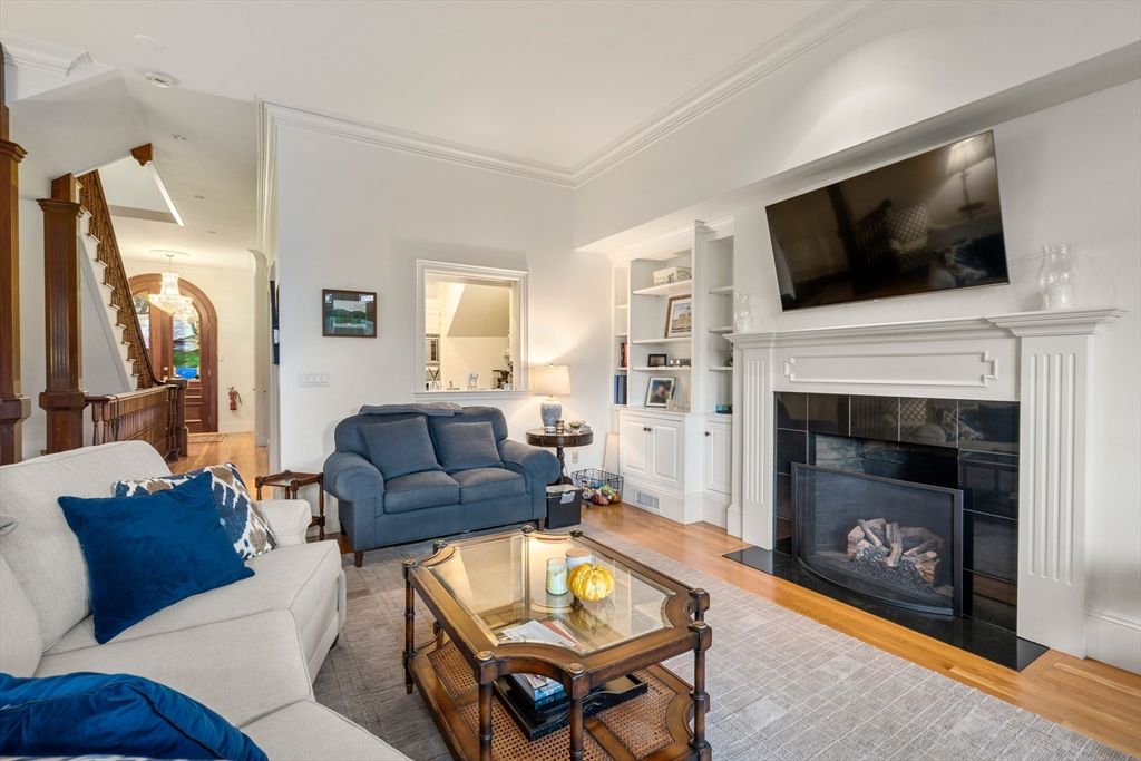 Fireplace, Interior, Living room, Wood Texture Flooring