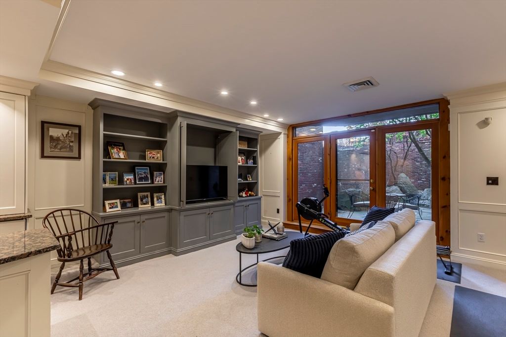 Interior, Living room, Recessed Lighting