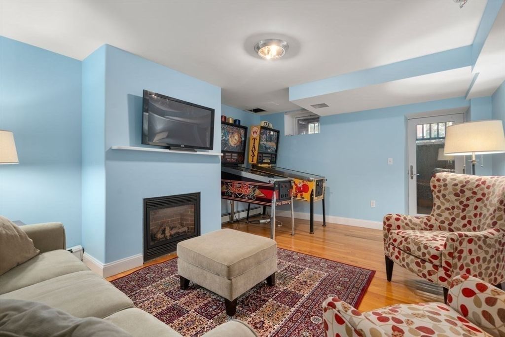 Fireplace, Interior, Living room, Wood Texture Flooring