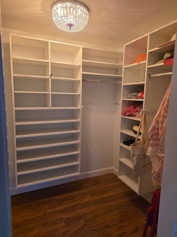 Chandelier, Interior, Walk-in Closets, Wood Texture Flooring