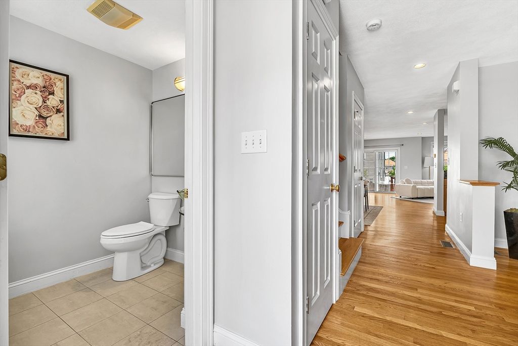 Bathroom, Interior, Recessed Lighting, Wood Texture Flooring