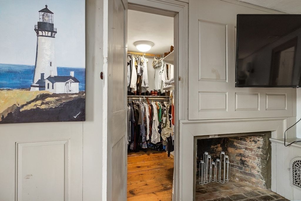 Fireplace, Interior, Walk-in Closets, Water, Wood Texture Flooring