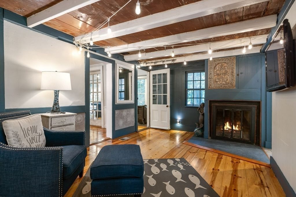 Fireplace, Interior, Wooden Ceilings, Wood Texture Flooring