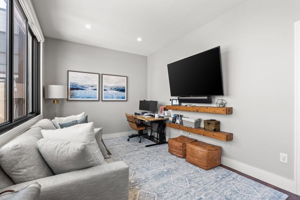 Home Office, Interior, Recessed Lighting
