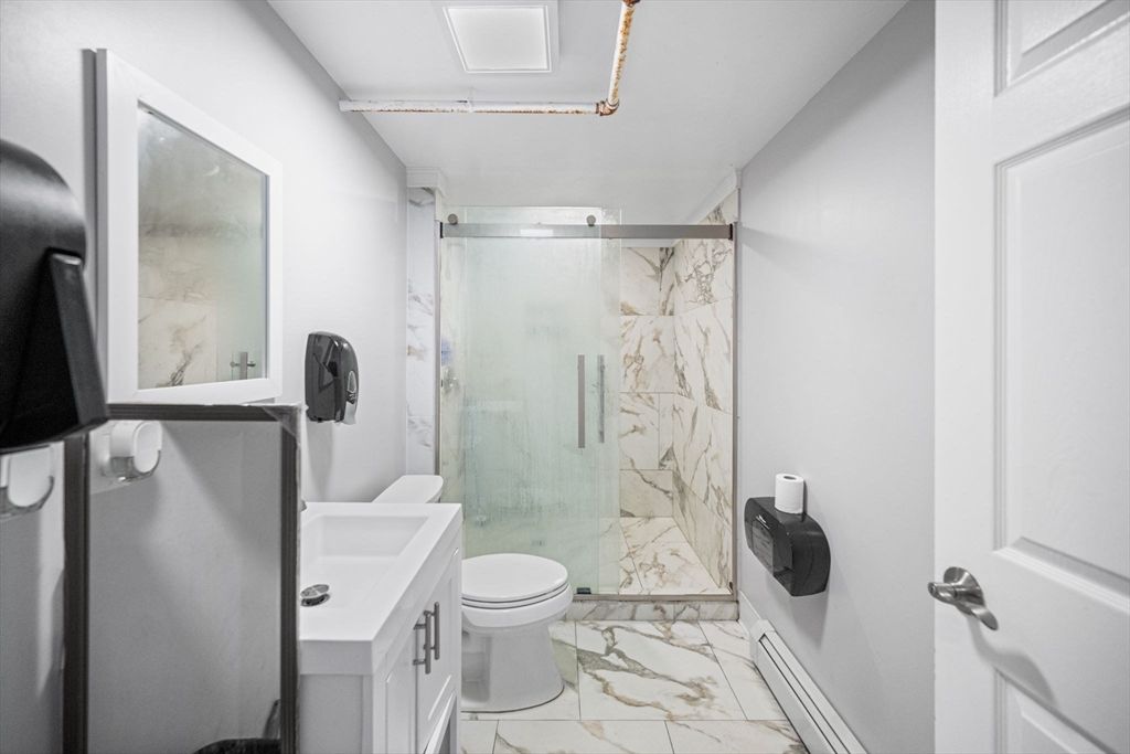 Bathroom, Glass Shower, Interior, Marble, Marble Walls