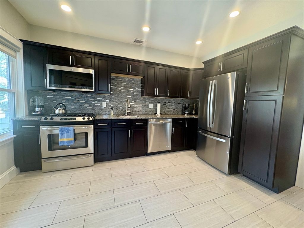 Interior, Kitchen, Recessed Lighting, Stainless Steel Appliances