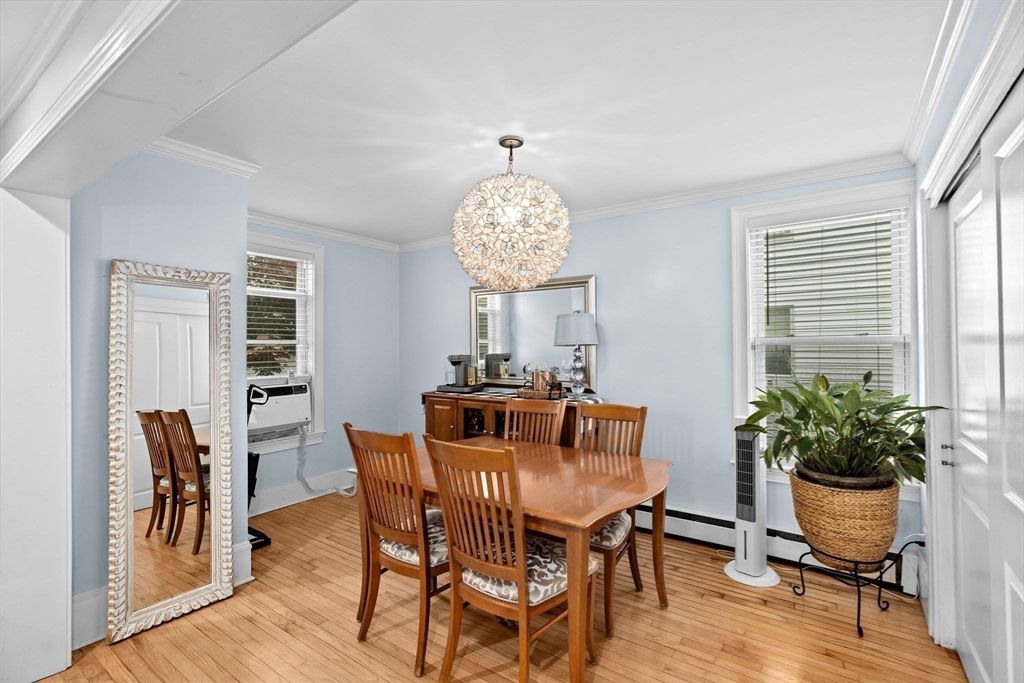 Chandelier, Dining room, Interior, Pendant Lights, Wood Texture Flooring