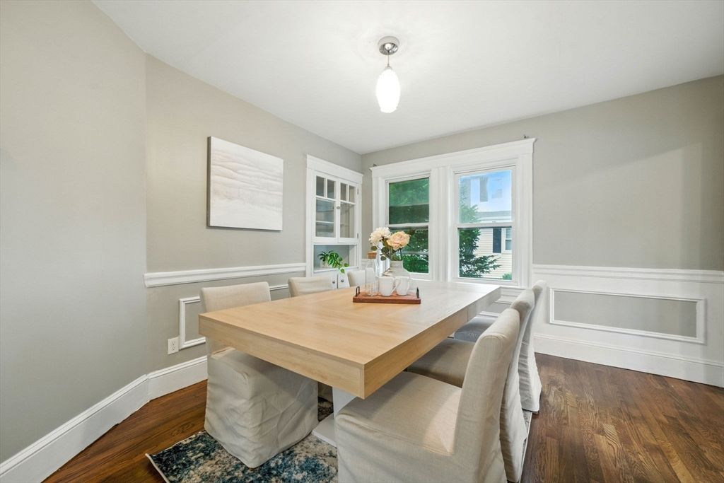 Dining room, Interior, Wood Texture Flooring