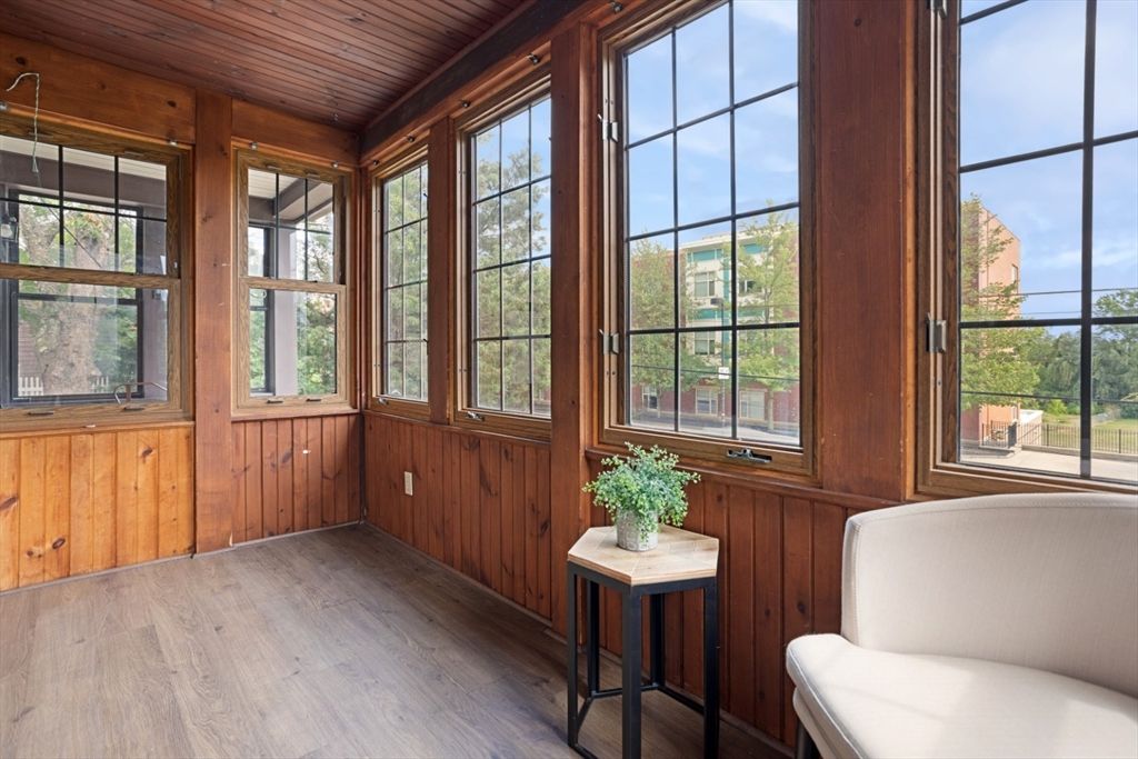 Interior, Sun Room, Wooden Ceilings, Wood Texture Flooring, Wooden Walls
