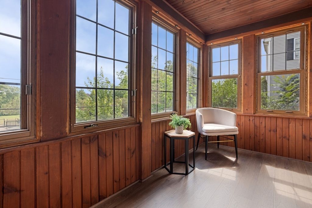 Interior, Sun Room, Wooden Ceilings, Wood Texture Flooring, Wooden Walls