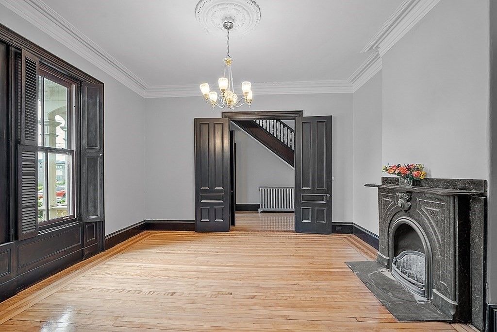 Chandelier, Fireplace, Interior, Wood Texture Flooring