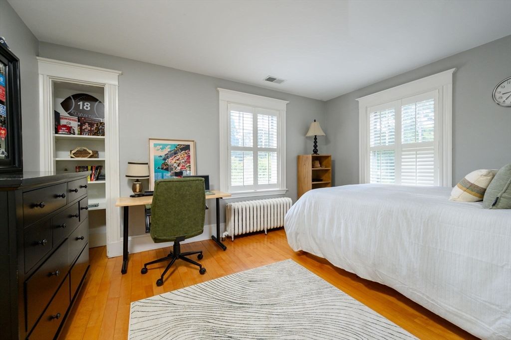 Bedroom, Home Office, Interior, Wood Texture Flooring