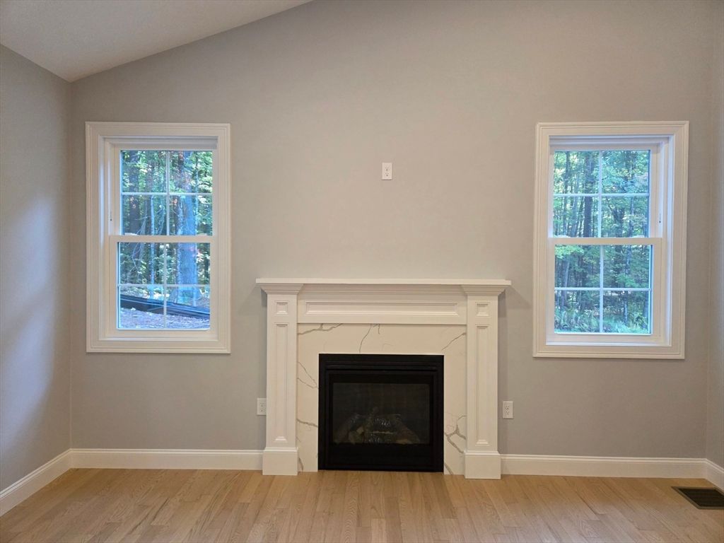 Fireplace, Interior, Wood Texture Flooring