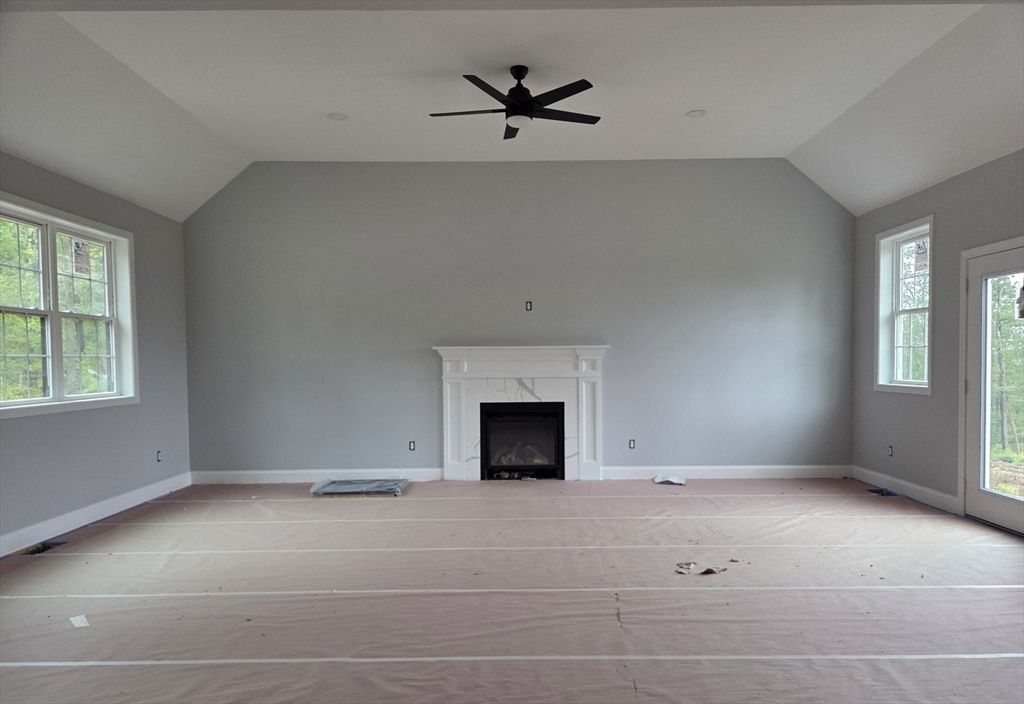 Empty room, Fireplace, Interior