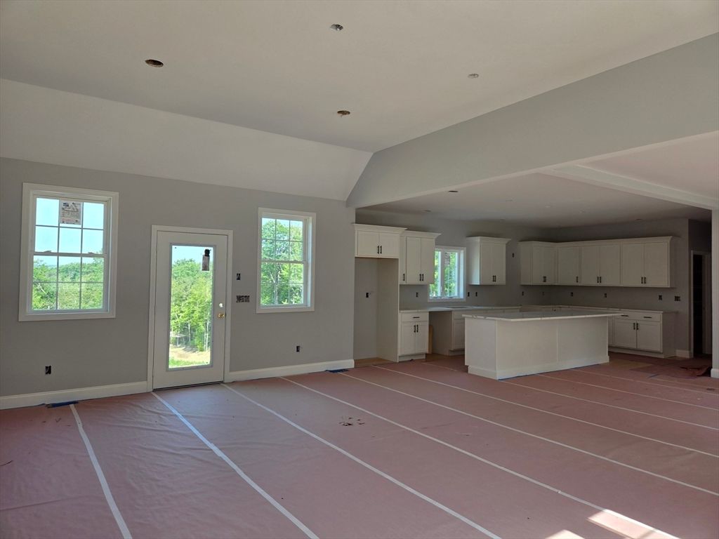 Empty room, Interior, Kitchen, Recessed Lighting